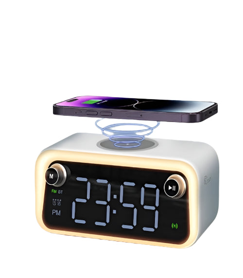 WEKOME Beluga D6 Multi-function Wireless Speaker 15W-Wireless Charging-Radio-Ambient Night Light- WEKOME Beluga D6 Multi-function Wireless Speaker 15W-Wireless Charging-Radio-Ambient Night Light-