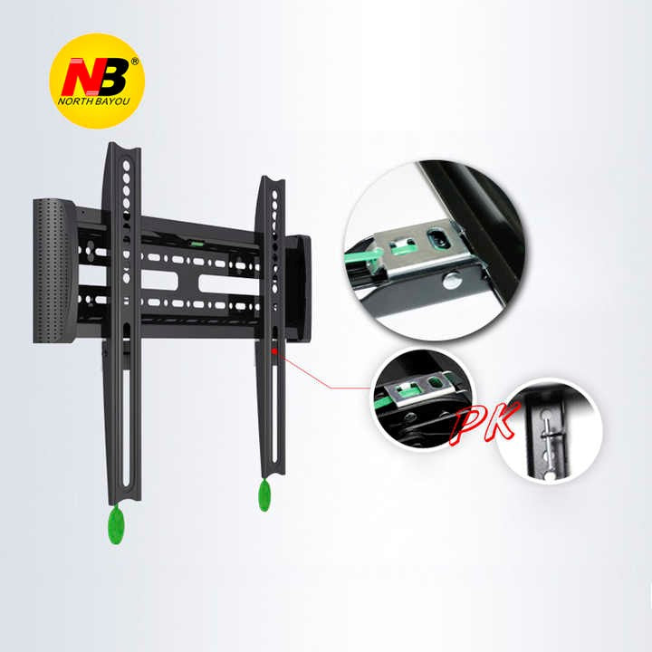 NB Flat Panel LCD & LED Tv Wall Mount & Fixed Tv Rack with Lock, Unlock Device, Fit Most " 55 To 75Inch"