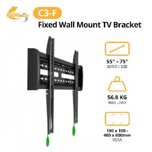 NB Flat Panel LCD & LED Tv Wall Mount & Fixed Tv Rack with Lock, Unlock Device, Fit Most " 55 To 75Inch"