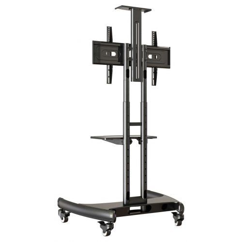 NP Mobile TV Cart Roling TV Stand with Wheels, Fit Most " 32 To 75Inch"