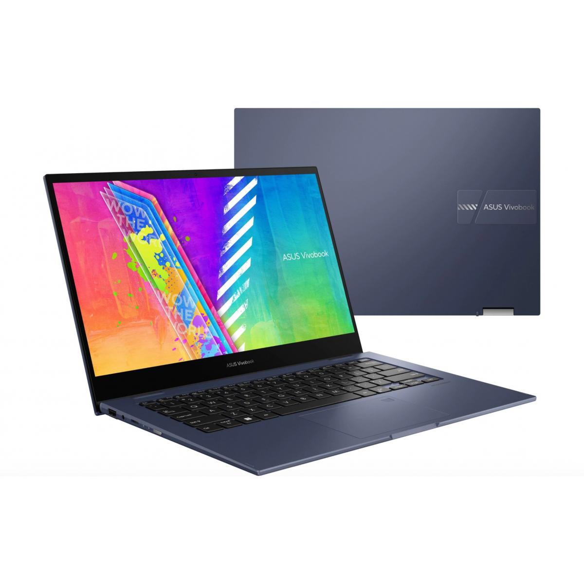 TP1401KA-BZ065/ASUS Vivobook Flip 14 intel N4500,4GB RAM,256GB SSD,,14"inch,QUIET BLUE,WIN11 Celeron / 4GB / 256GB SSD