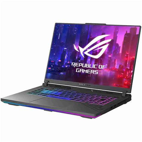 لابتوب Asus ROG Strix G16 بمعالج Core i7، ذاكرة 16 جيجابايت DDR5 وسعة تخزين SSD 512 جيجابايت، شاشة 16 بوصة، نظام تشغيل ويندوز 11