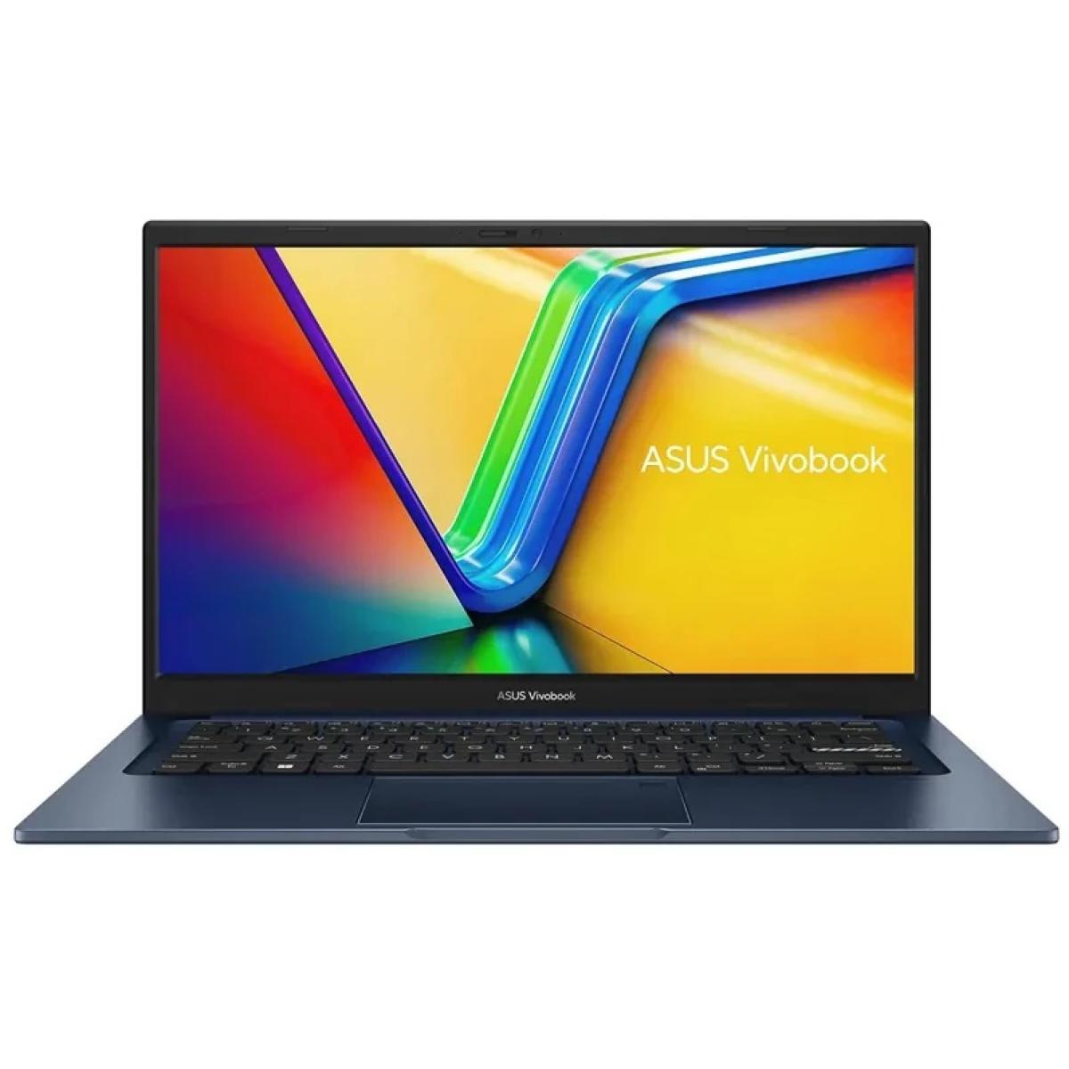 لابتوب Asus VivoBook 14 بمعالج Core i5، ذاكرة 8 جيجابايت DDR4 وسعة تخزين SSD 512 جيجابايت، شاشة 14 بوصة، نظام تشغيل ويندوز 11