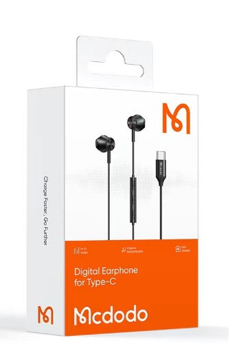 HP-407/MCDODO EARPHONE TYPE-C