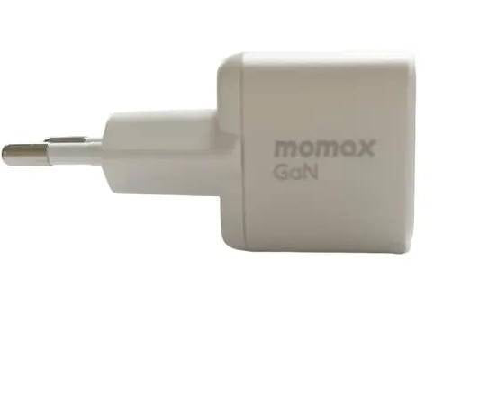 Um(26euw)/MOMAX ONEPLUG 30W gan mini usb- c charger (um26eu) fast charging (white)