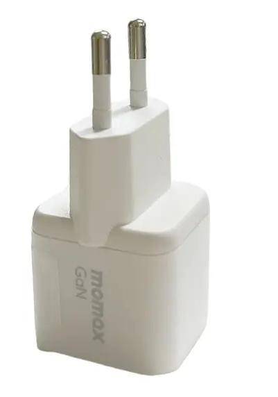 Um(26euw)/MOMAX ONEPLUG 30W gan mini usb- c charger (um26eu) fast charging (white)