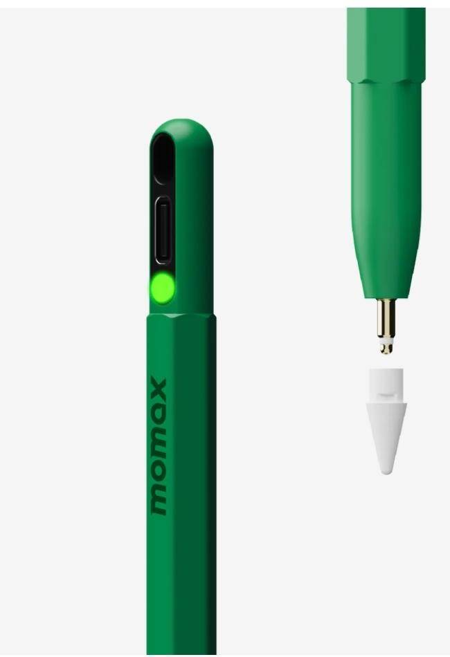 TP10G/MOMAX Mag.link pop magnetic active stylus pen (Green)