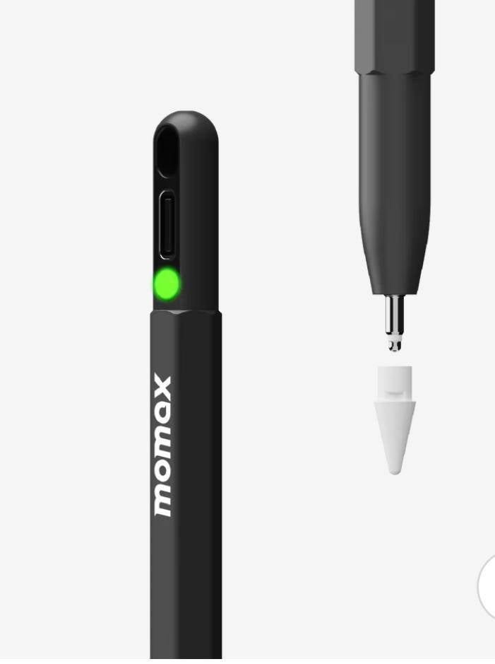 TP10D/MOMAX Mag.link pop magnetic active stylus pen (BLACK)