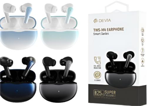 Devia Wireless Earbuds ANC, Black