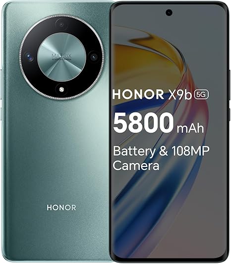 Honor X9b 5G, 12GB & 256GB, 6.7Inch, Dual Card Open Market Ver. EU Charger, Emerald Green