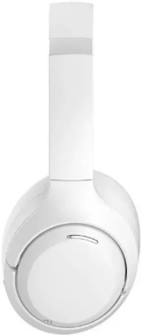 White headphones on a white background