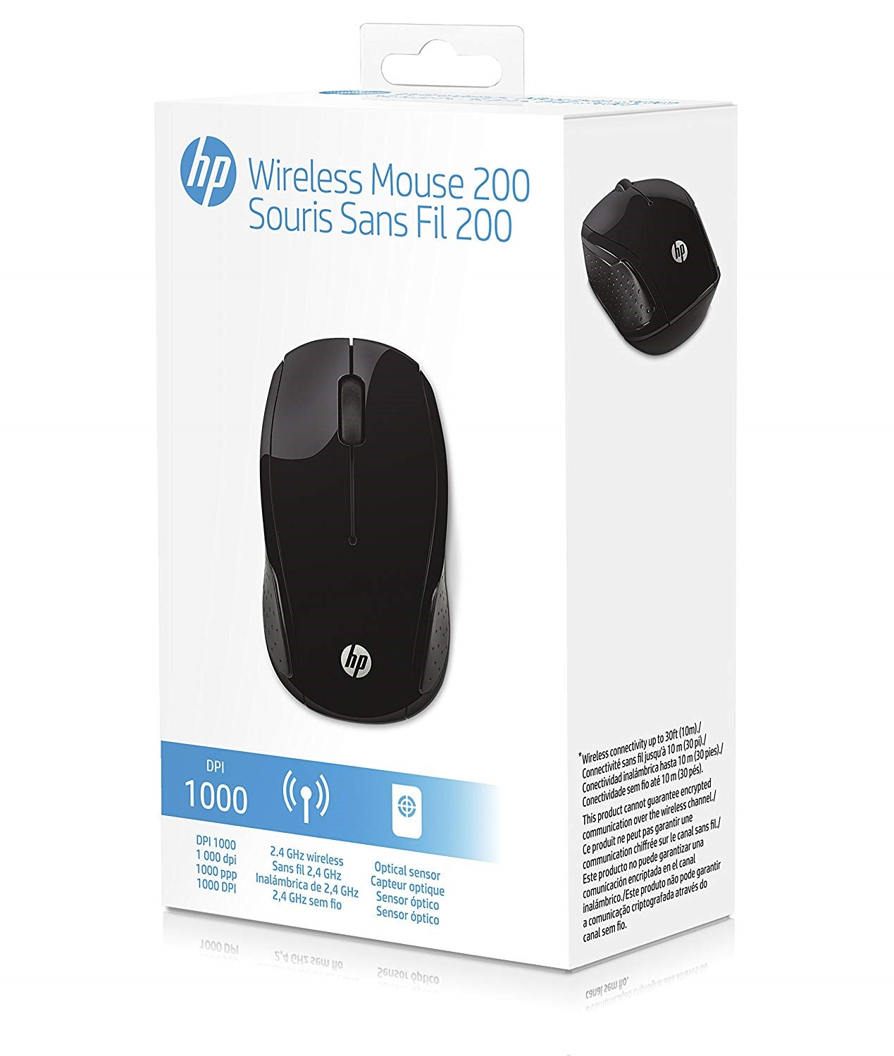 X6W31AA/HP 200 Black Wireless Mouse MOUSE / Black / WIRELESS