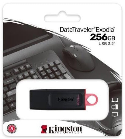 Kingstone 256Gb Usb3.2 Gen1 Datatraveler Exodia (Black + Pink)