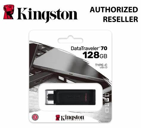 DT70/128GB/KINGSTONE DataTraveler 70 128GB Portable and Lightweight USB-C flashdrive USB 3 USB / 128GB