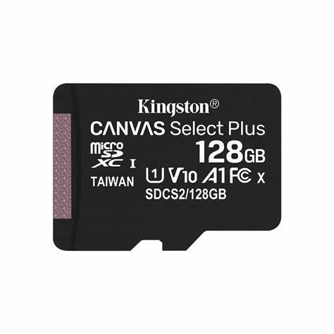 SDCS2/128GB/KINGSTONE 275 - microSD Card CL10 (Commodity)/128GB DataTraveler / Black / 128GB