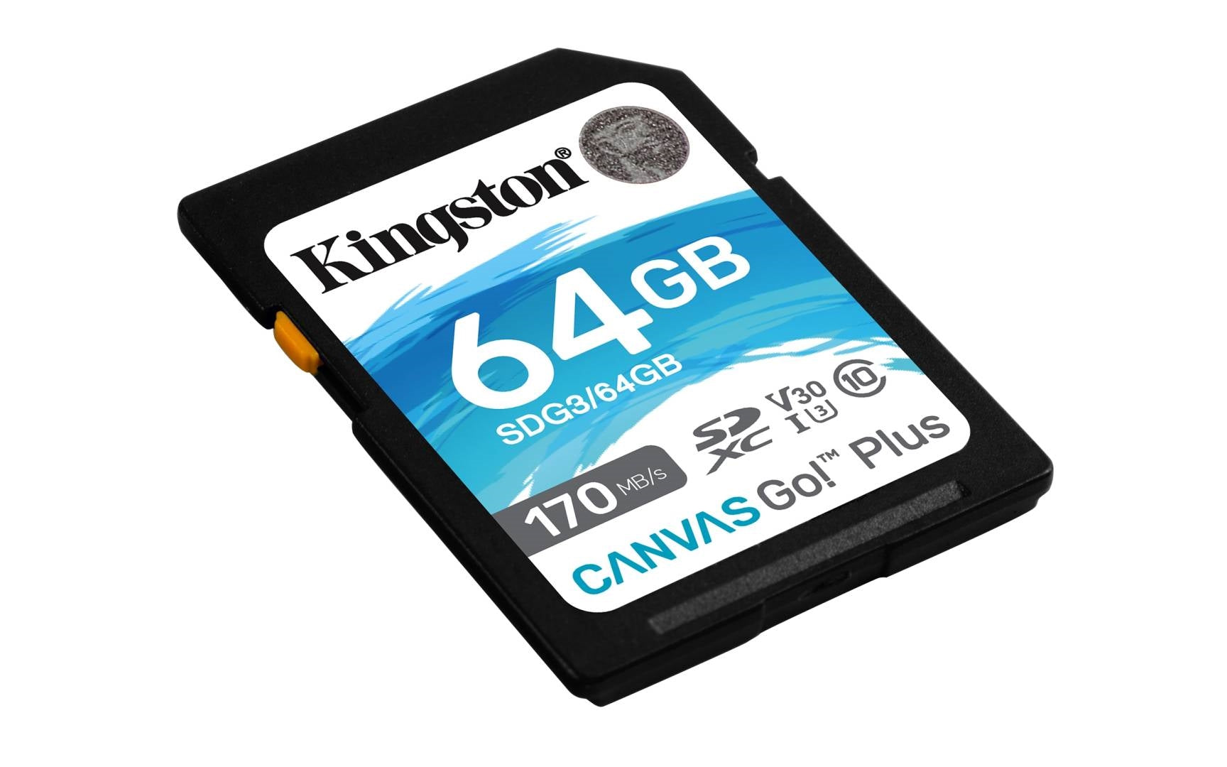 SDG3/64GB/KINGSTONE 64GB SDXC Canvas Go Plus 170R C10 UHS-I U3 V30 USB / 64GB