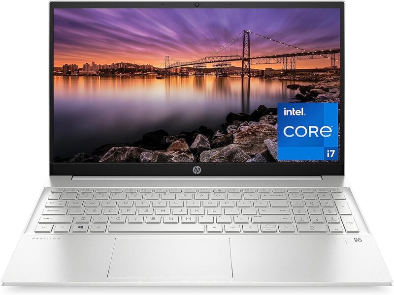 لابتوب HP Core i7-1255U 3200، 8 جيجابايت و512 جيجابايت SSD