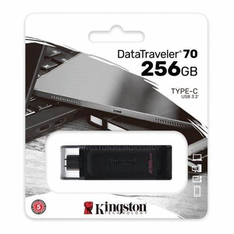 DT70/256GB/Kingston 256GB USB-C 3.2 Gen 1 DataTraveler 70 USB / 256GB