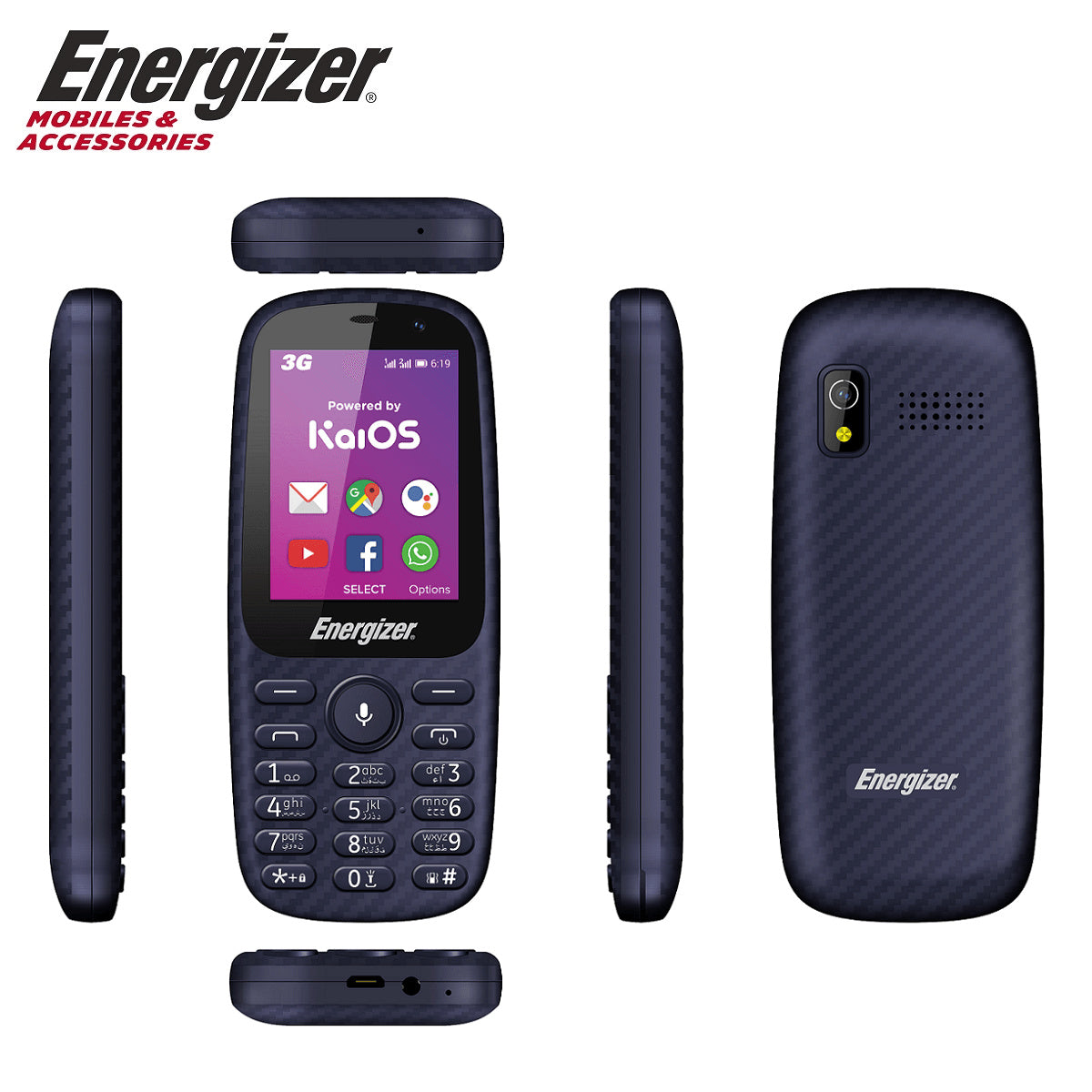 Energizer Mobile Phone Dual sim 4G ,Black