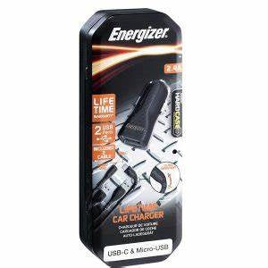 DC2BLCMM/ENERGIZER HARDCASE CAR CHARGER LW 2.4A 2USB CHARGER / Black / N/A