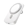 Joyroom Mini Magnetic Wireless Power Bank With Ring Holder 6000Mah White