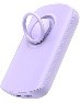 Joyroom Mini Magnetic Wireless Power Bank With Ring Holder 6000Mah Purple