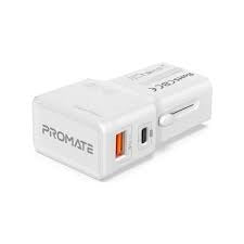 TRIPLUG-PD20 WT/PROMATE TRIPLUG-PD20 CHARGER 20W WHITE CHARGER / White / N/A