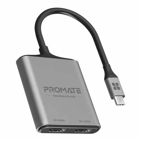 Promate Medialink-H2 Usb-C To Dual Hdmi