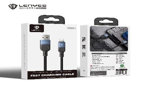 LC514-I/LENYES  LC514-TC FAST CHARGING DATA  CABLE USB A TO LIGTHING 1.2 METER