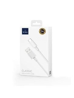 Wiwu Classic Usb To Lightning Charging Cable 2.4A 1.2M - White