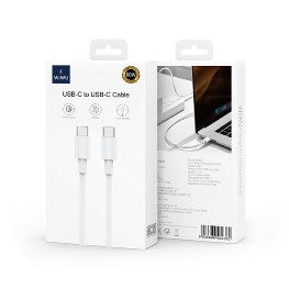 G103/WIWU 60W YOUPIN SERIES TYPE-C TO TYPE-C DATA CABLE 1.2M - WHITE 1.2 METER