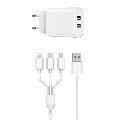 Wiwu Quick 2.1A Dual Usb-A Fast Charger Cable Package