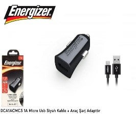 DCA1ACMC3/ENERGIZER CAR CHARGER 1A+MICRO CABLE 2 ports