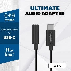 C112CABK/ENERGIZER ADAPTER AUX FEMALE TO USB-C FEMALE TO USB-C