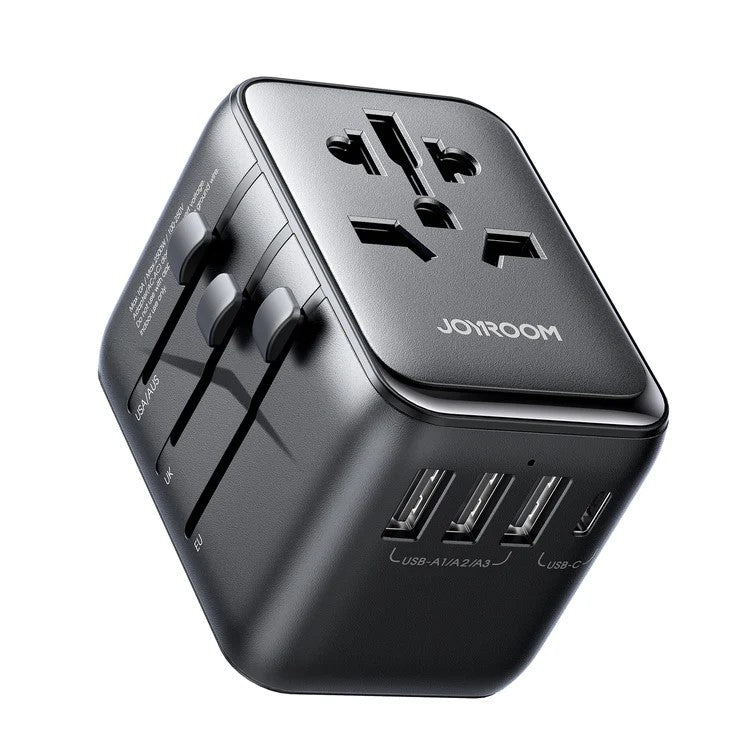 JR-TCW01/JOYROOM 17W Universal Travel Adapter-Black 17 WATT