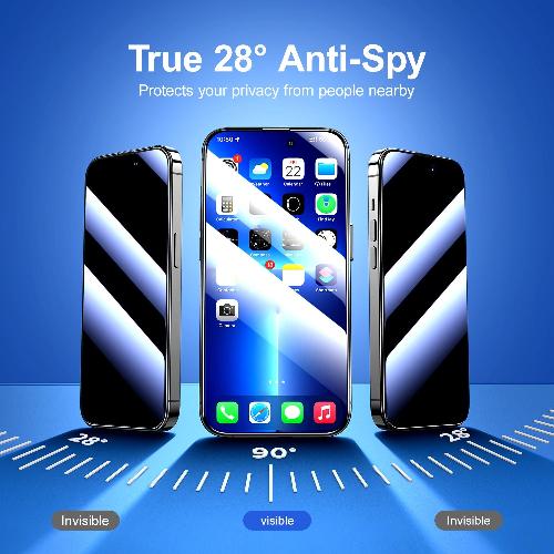 Joyroom Zero Sensing Series Tempered Film 2.5D Full Screen, Privacy iP16 Plus