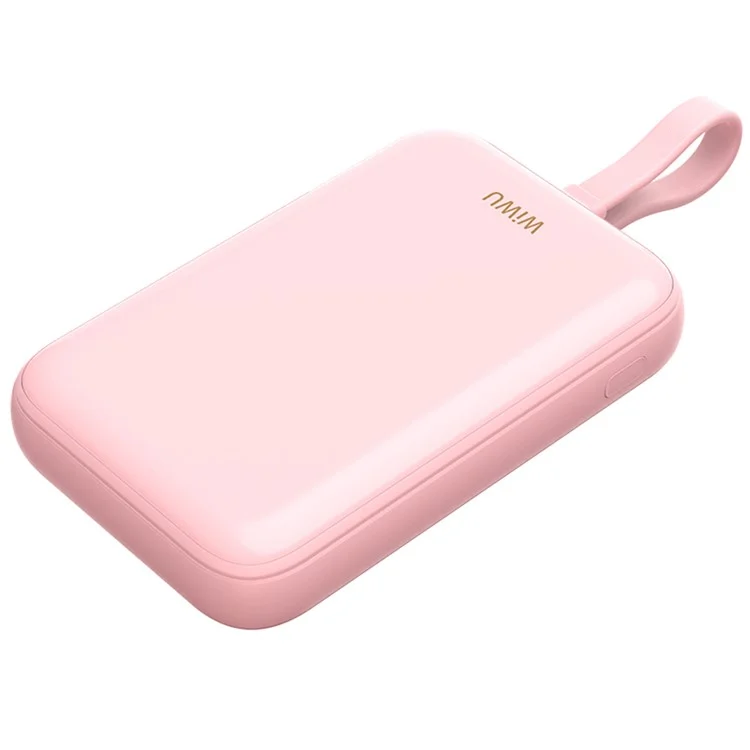 Wiwu Power Bank PD20Watts, 10000Mah, Pink