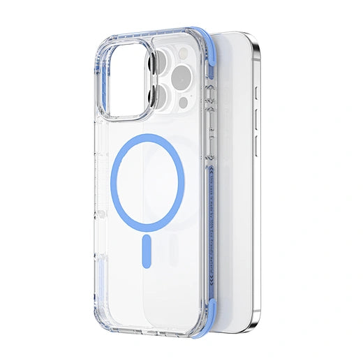 Wiwu Cover Hybrid Ultra For iPhone16, Transparent & Blue