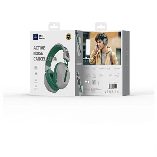 Wiwu Headset Over-Ear Wireless, Grey & Green