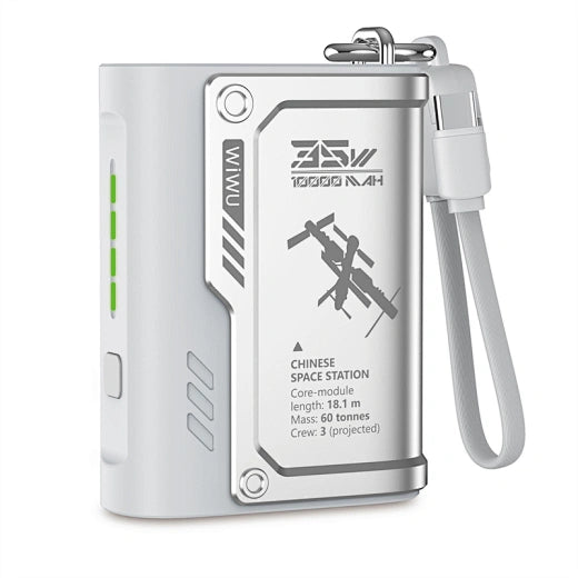 Wiwu Power Bank 22.5Watts, 10000Mah, Silver