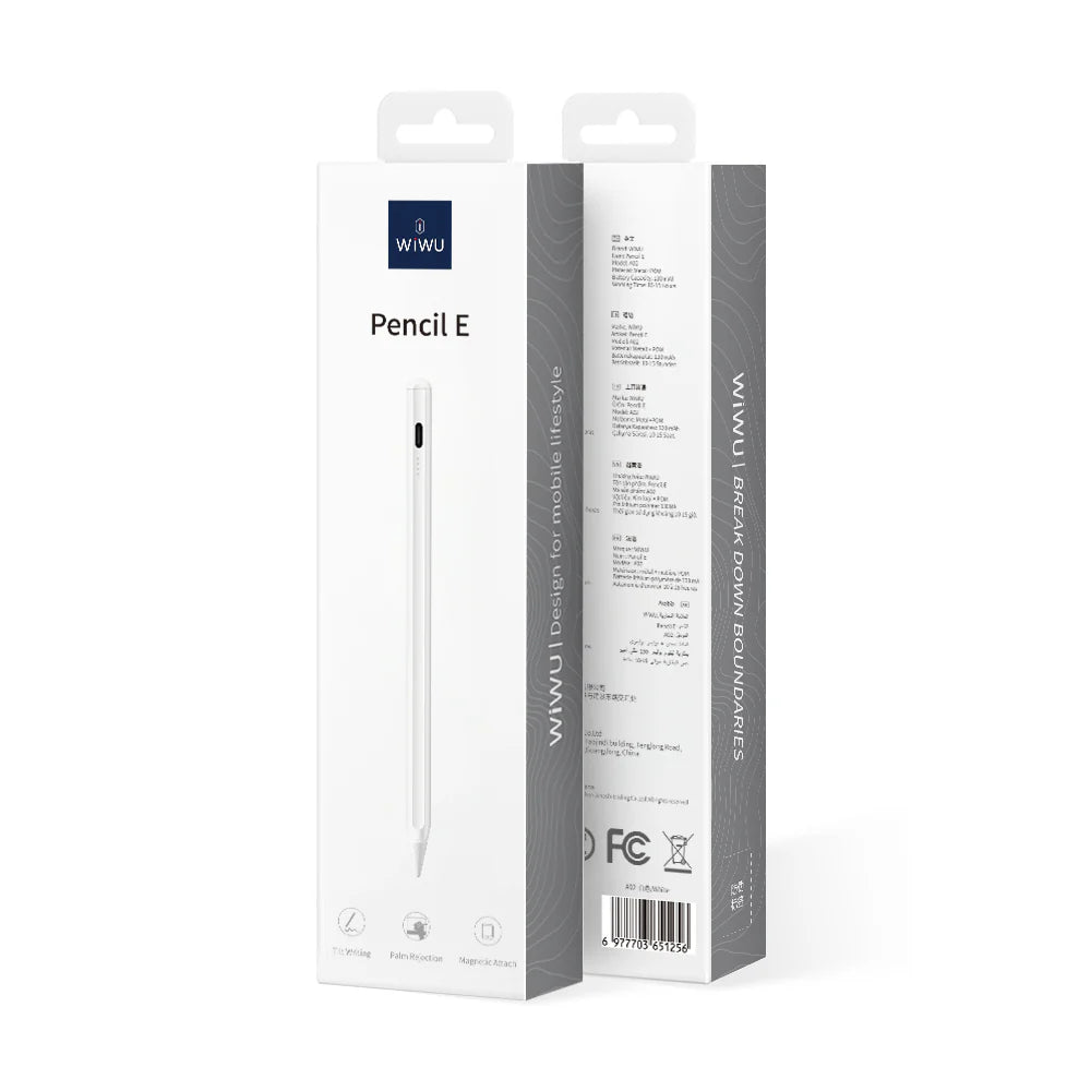 Wiwu Smart Pencil High Precision & Comfortable, Writing & Drawing, White Wiwu Smart Pencil High Precision & Comfortable, Writing & Drawing, White