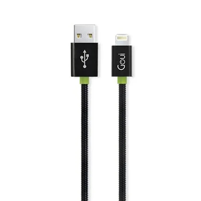 Goui Data Cable Spring Metal Aluminium, 30Cm, Black