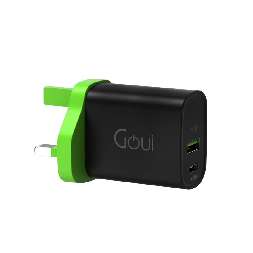 Goui Mini Wall Charger, 20Watts, Black Goui Mini Wall Charger, 20Watts, Black