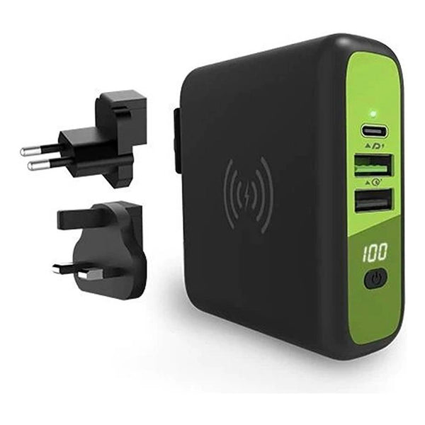 Goui Mbala Qi Wall Charger Power Bank 8000Mah, Black