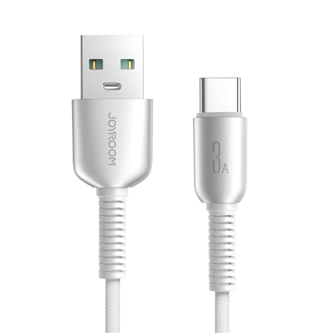 Joyroom Fast Charging Data Cable, USB A to Type C, 1.2Mm, White Joyroom Fast Charging Data Cable, USB A to Type C, 1.2Mm, White