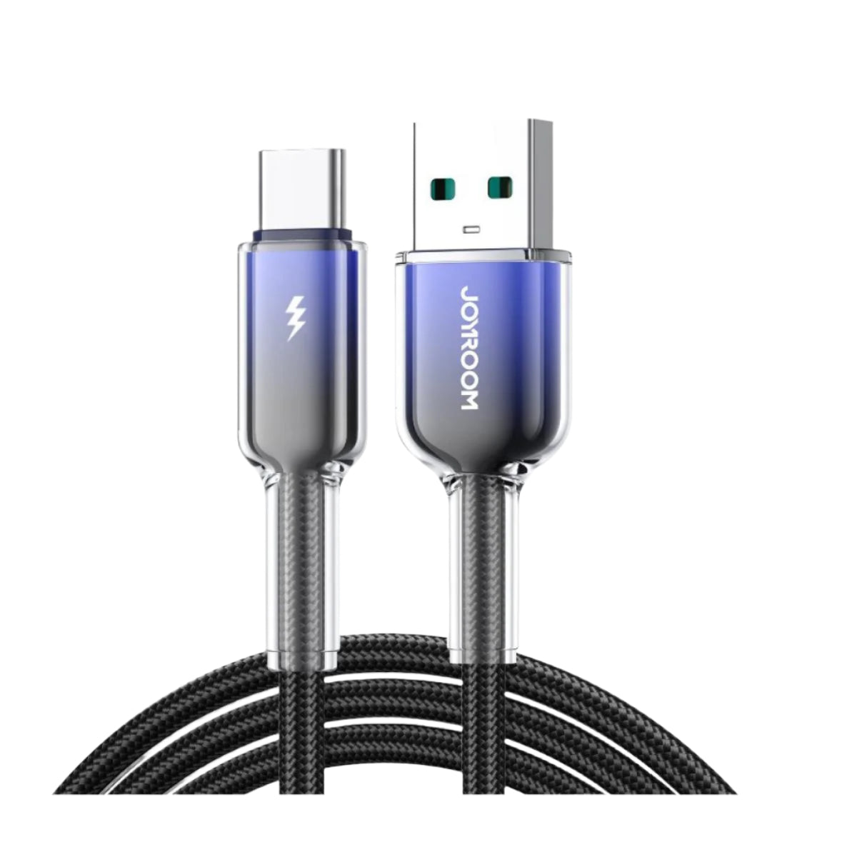 Joyroom Fast Charging Data Cable, Type C to Type C, 1.2Mm, 60Watts, Crystal Clear Joyroom Fast Charging Data Cable, Type C to Type C, 1.2Mm, 60Watts, Crystal Clear