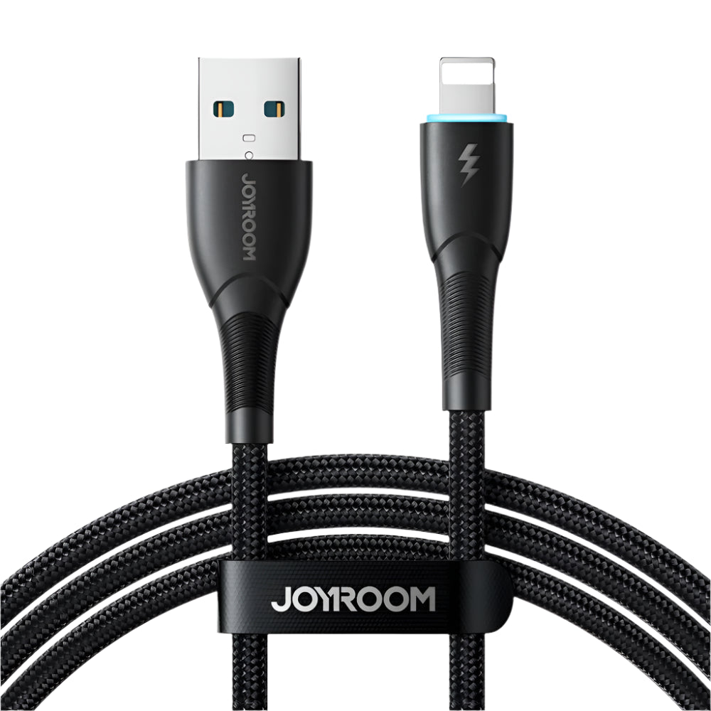 Joyroom Fast Charging Data Cable, USB A to Lightning, 1Mm, Black Joyroom Fast Charging Data Cable, USB A to Lightning, 1Mm, Black