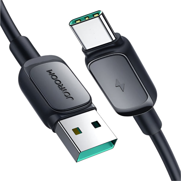 Joyroom Fast Charging Data Cable, USB A to Type C, 1.2Mm, Black Joyroom Fast Charging Data Cable, USB A to Type C, 1.2Mm, Black