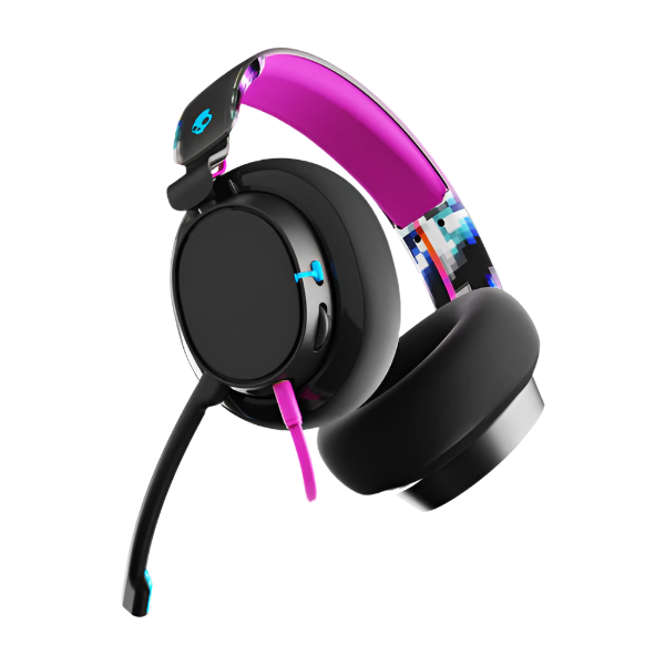 Skullcandy SLYR Wired Over-Ear Headphone, Pro Multi-Platfrom, Black & Pink