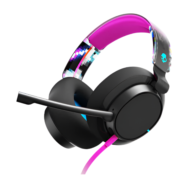 Skullcandy SLYR Wired Over-Ear Headphone, Pro Multi-Platfrom, Black & Pink